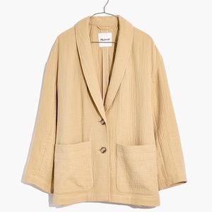 New MADEWELL Lightspun Dorset Blazer in Summer Dune